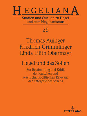 cover image of Hegel und das Sollen